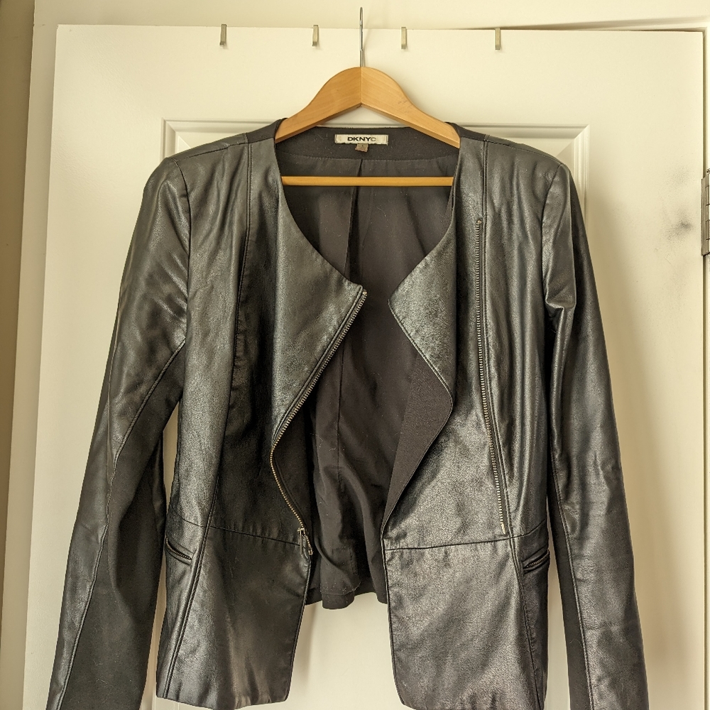 DKNYC leather jacket.